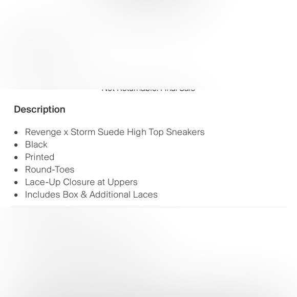 Revenge X Storm Size 10 New in Box high tops - Picture 5 of 11